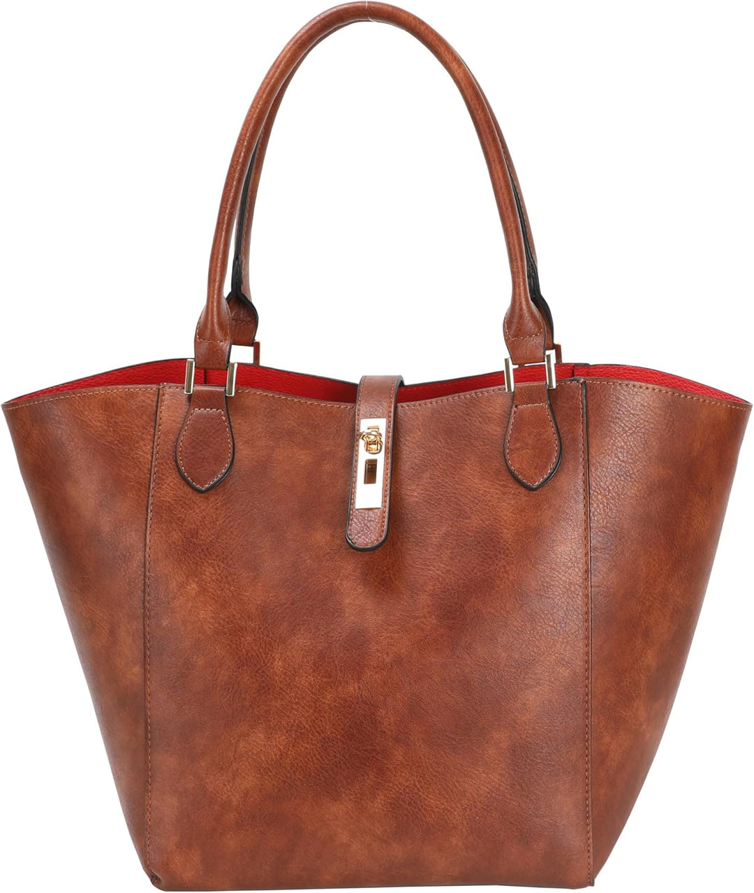 SQLP Damen Henkeltaschen Leder Gross Kapazität Shopper Tasche Student Schultasche Arbeit Handtasche