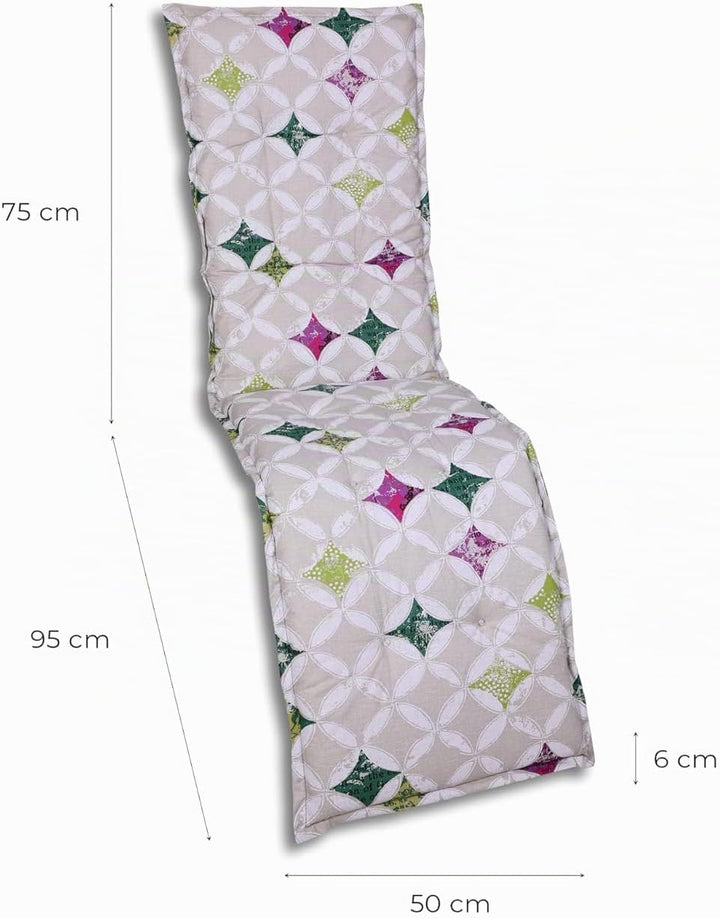 Bequeme und attraktive Polsterauflagen für Relaxliegen (Einzelset, Colibri grün, Relaxauflage) Relax