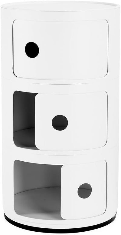 Kartell Componibili Recycled, Container 3-fächer, Mattweiss 3-fächer Recycled Mattweiss, 3-fächer Re