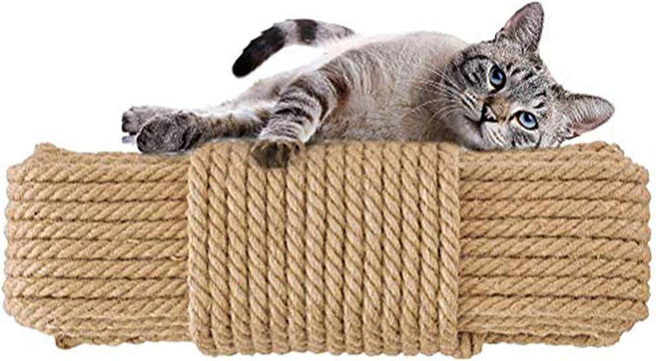 Aoneky Sisalseil für Katzen-Kratzbäume, Natur-Seil, als Ersatzmaterial, Griffoir cat für Kratzbaum,