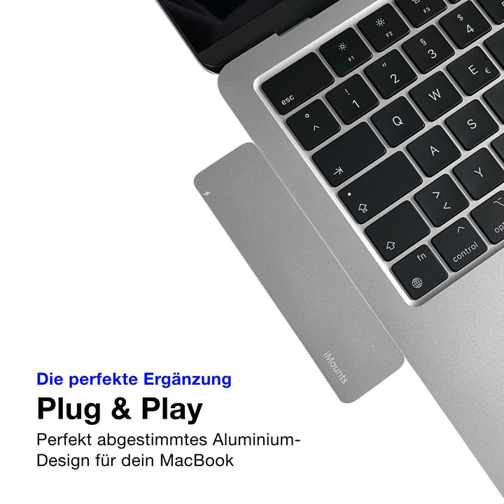 USB C Hub Silber – HDMI, Thunderbolt, USB 3.0 & SD-Kartenleser Adapter für MacBook Air/Pro M2/M3/M4/