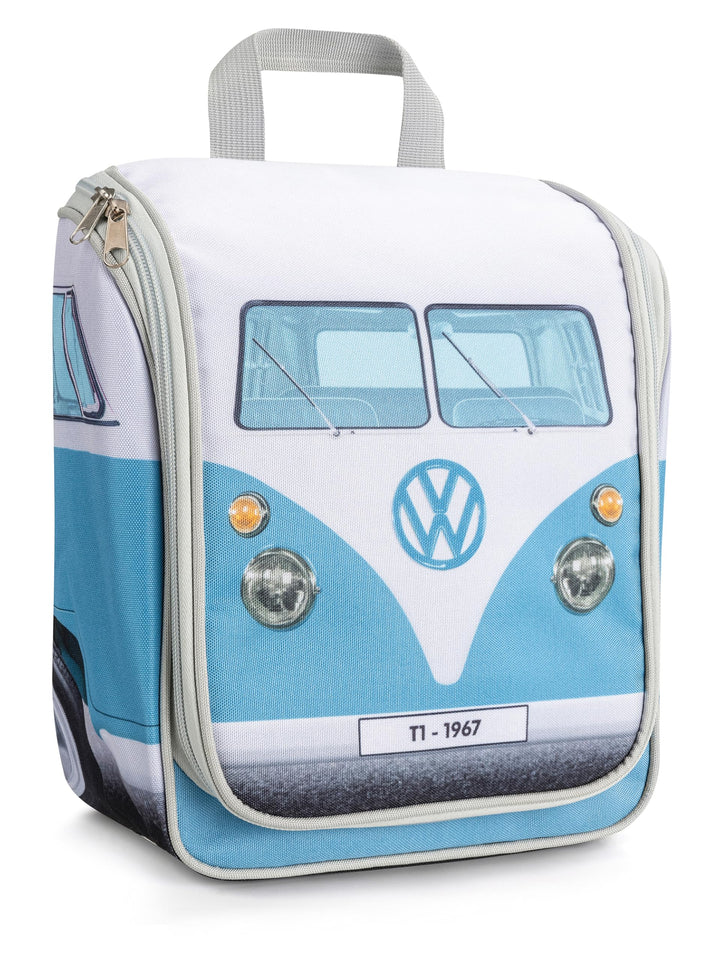 BRISA VW Collection - T1 Bulli Bus Reise-Kulturbeutel zum Aufhängen | Volkswagen Kulturtasche Kosmet