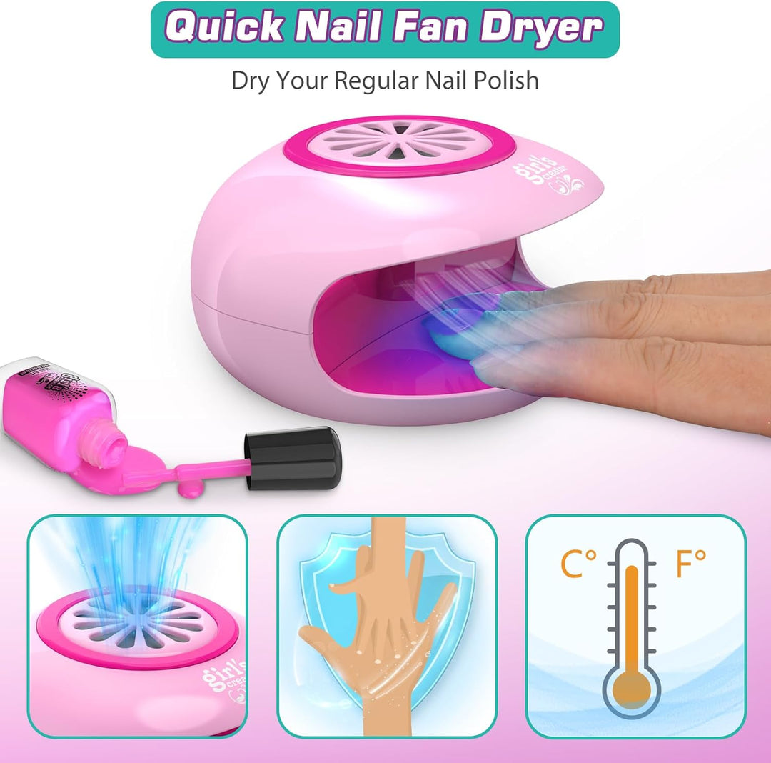 LemonDream Nagelstudio Kinder Mädchen,Geschenk Mädchen 6 7 8 9 10 11 12 jahre Geschenke für Mädchen