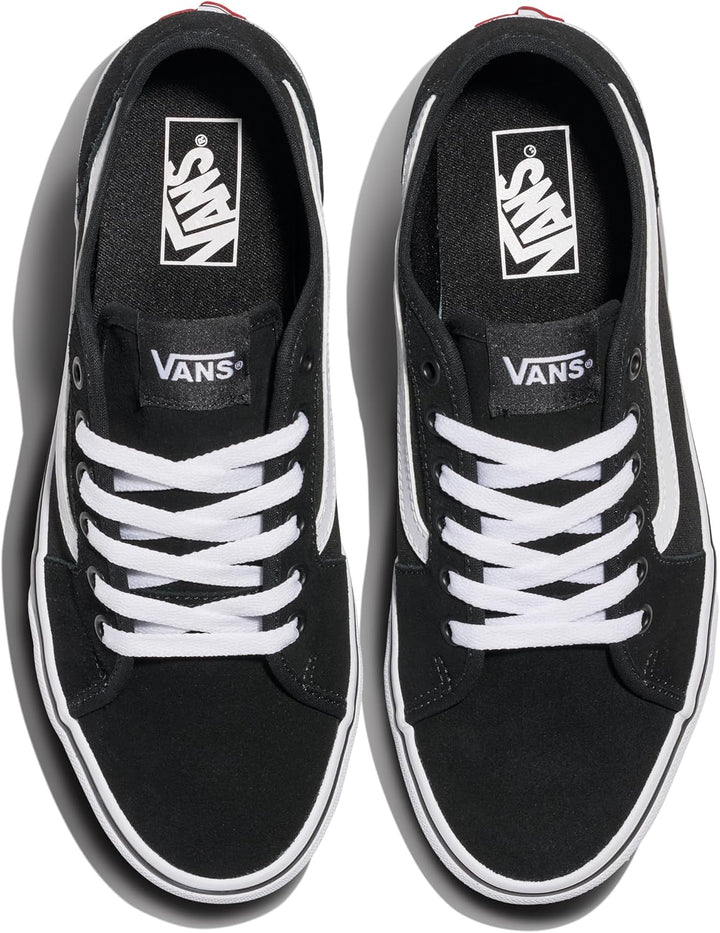 Vans Unisex Filmore Decon Sneaker 40 EU Suede Canvas Black White, 40 EU Suede Canvas Black White