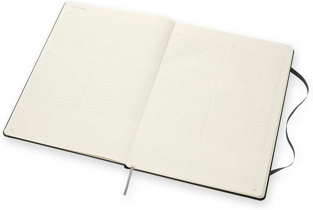 Moleskine - Pro Notebook, Perfektes Notizbuch für die Arbeit - Hardcover mit Elastischem Verschluss
