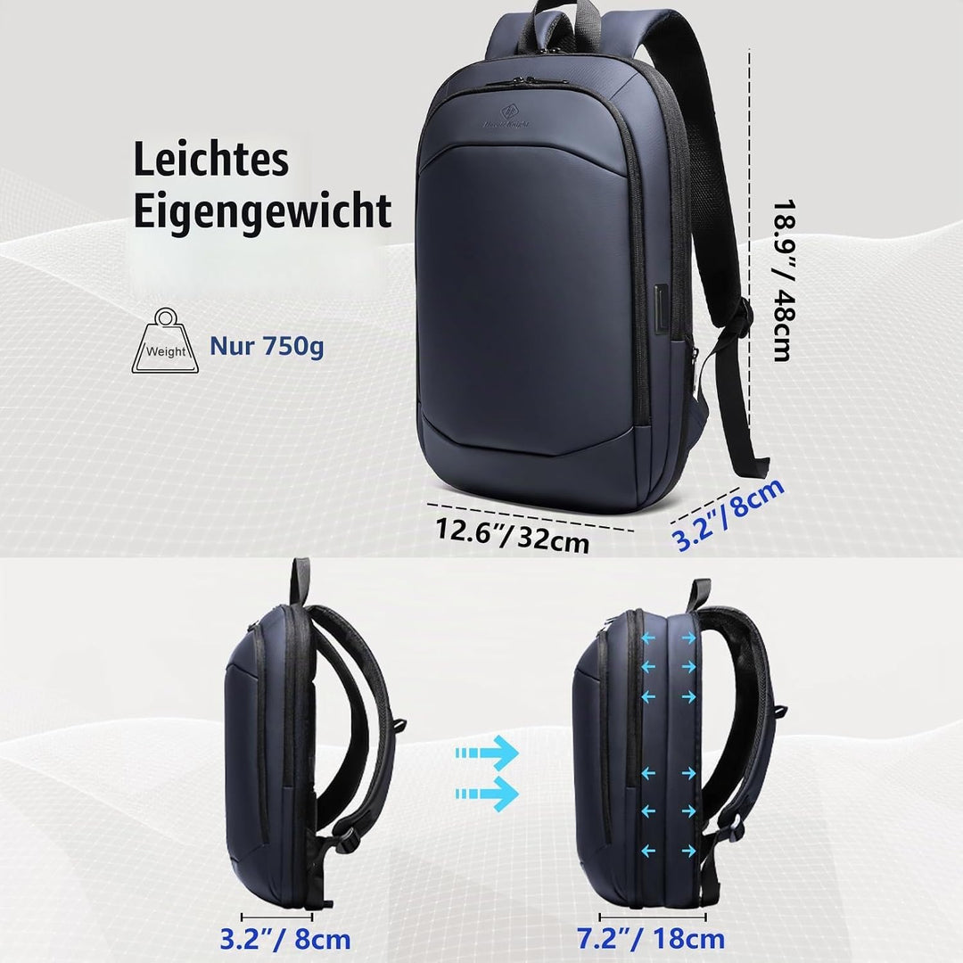 Laptop Rucksack Wasserdichter Gross mit USB-Anschluss Laptoptasche für 17 zoll Backpack Business Her