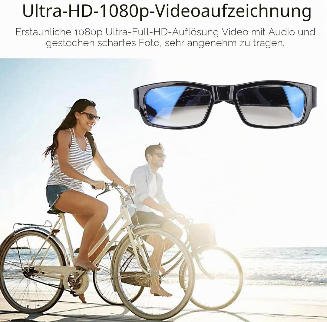 Topiky Kamerabrille, 1080P HD Sport POV Brille, Videoaufzeichnung mit Elektronischer Stabilisierung
