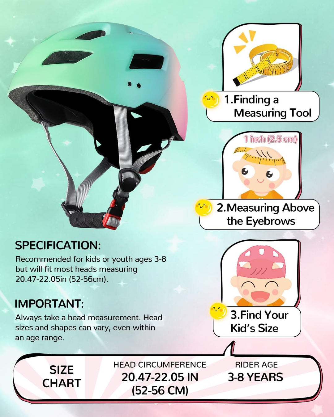 FUNWICT Kinder Fahrradhelm für Mädchen Jungen, Verstellbarer Kinderhelm Radhelm Skaterhelm Sporthelm