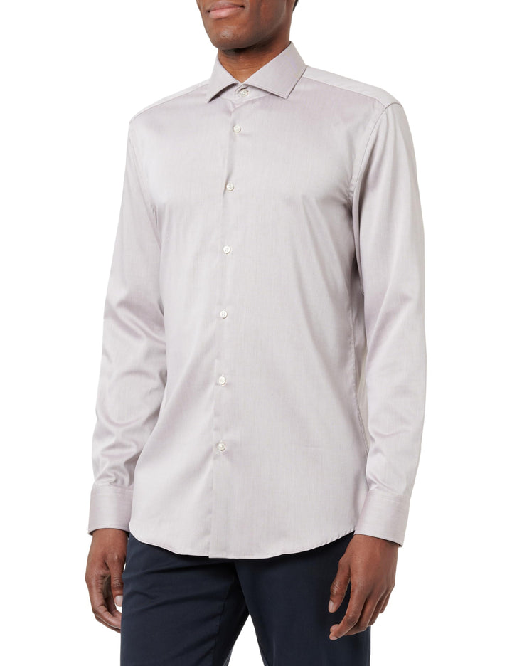 Hugo Herren Kason Shirt 38 Medium Brown212, 38 Medium Brown212