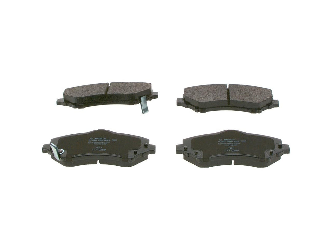 Bosch BP1414 Bremsbeläge - Vorderachse - ECE-R90 Zertifizierung - vier Bremsbeläge pro Set