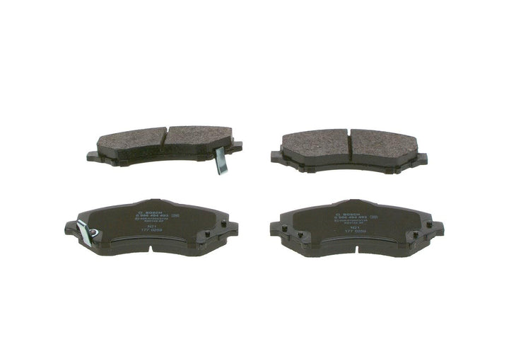 Bosch BP1414 Bremsbeläge - Vorderachse - ECE-R90 Zertifizierung - vier Bremsbeläge pro Set