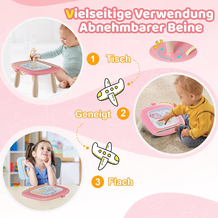 Kikidex Kleinkinder Spielzeug Alter 1-3, Magnetisch Zaubertafel, Mädchen Spielzeug für 1-2 Jahre, Ma