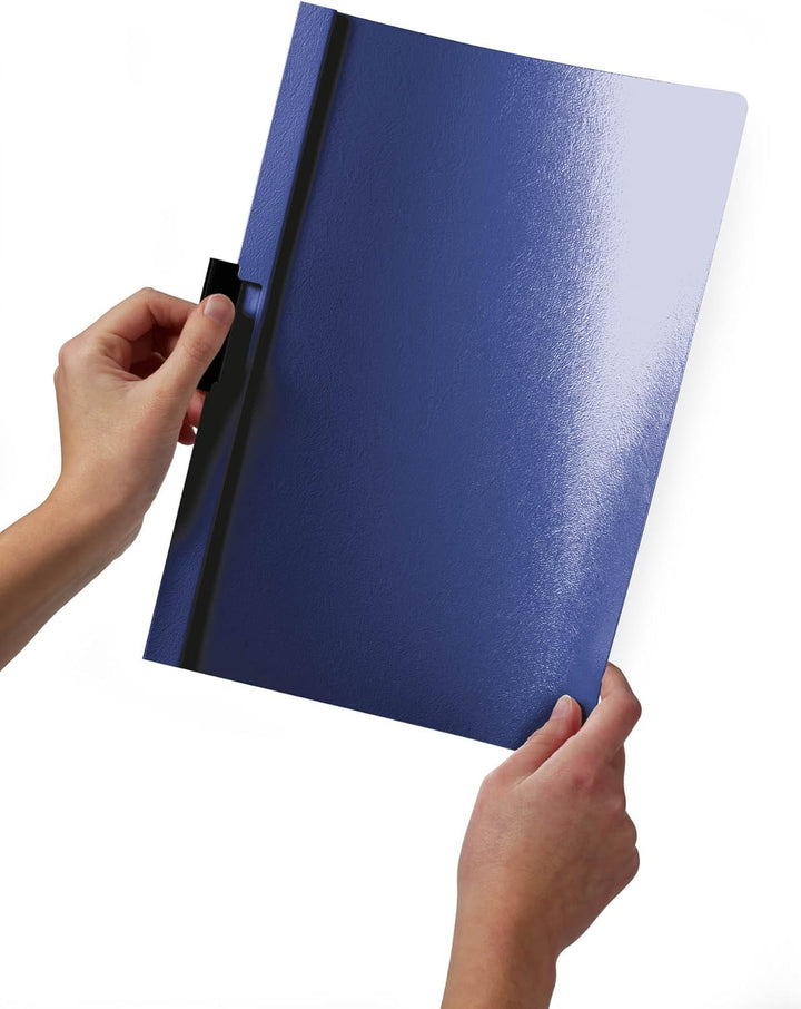 Durable Klemm-Mappe Duraclip Original 60 (für 1-60 Blatt A4), 25 Stück, aubergine/dunkelrot, 220931