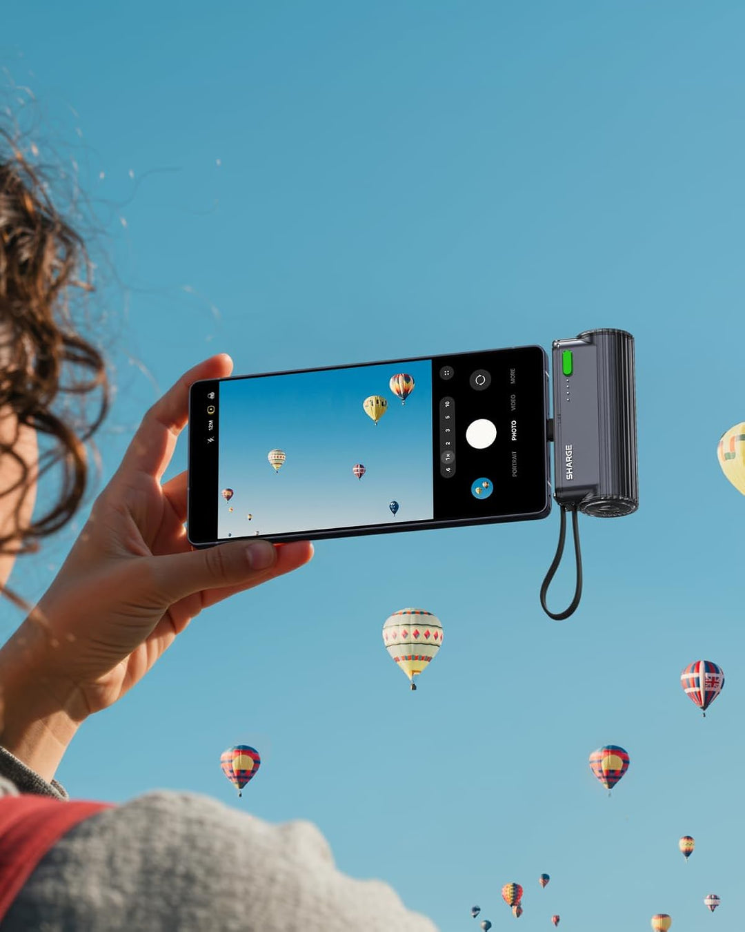 SHARGE Flow Mini 2 Power Bank 22.5w Max, Kleine Powerbank für Unterwegs, Schnelllade-Akkupack mit Li