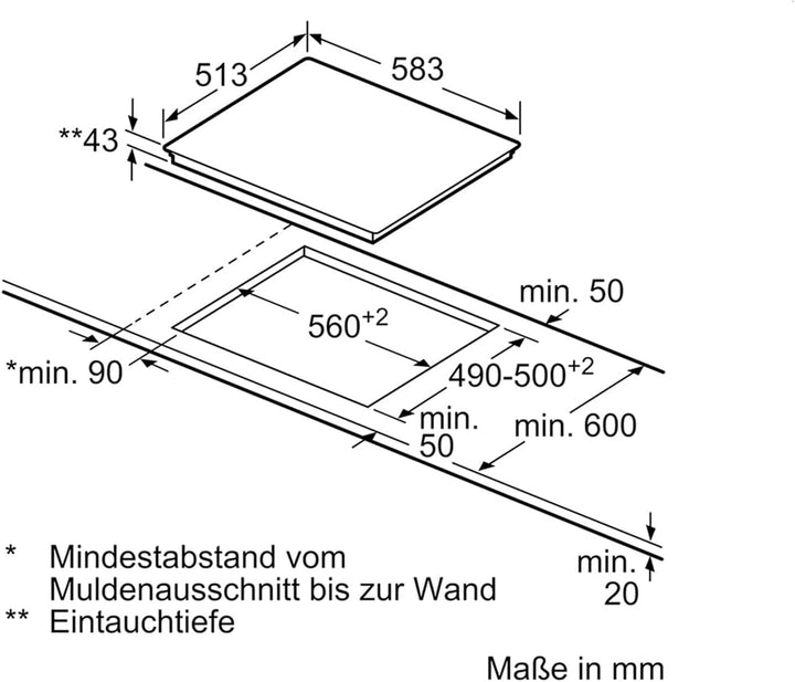 Siemens EF645BNN1E iQ300 Elektrokochfeld / 4 Heizelemente / 58.3 cm / Kindersicherung / Glaskeramik,