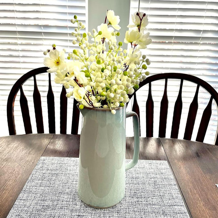 Künstliche Beeren, künstliche Beeren, Burgunderbeere, (20 Stück, je 30,5 cm), künstliche Beeren Stie