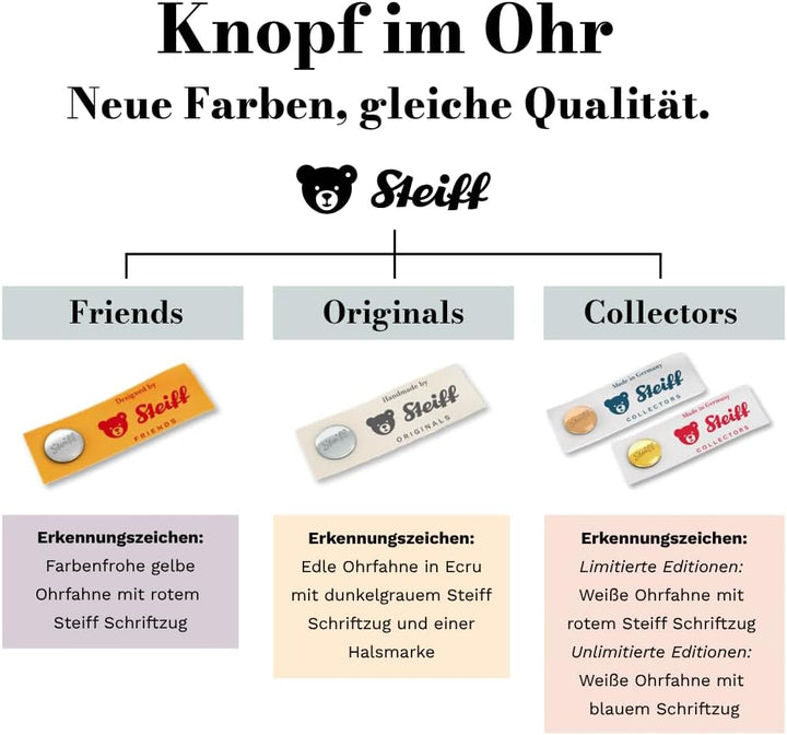 Steiff Kuscheltier Dinkie Esel, Süsses Stofftier mit Kunststoffaugen, Kinder, Jungen & Mädchen, Soft