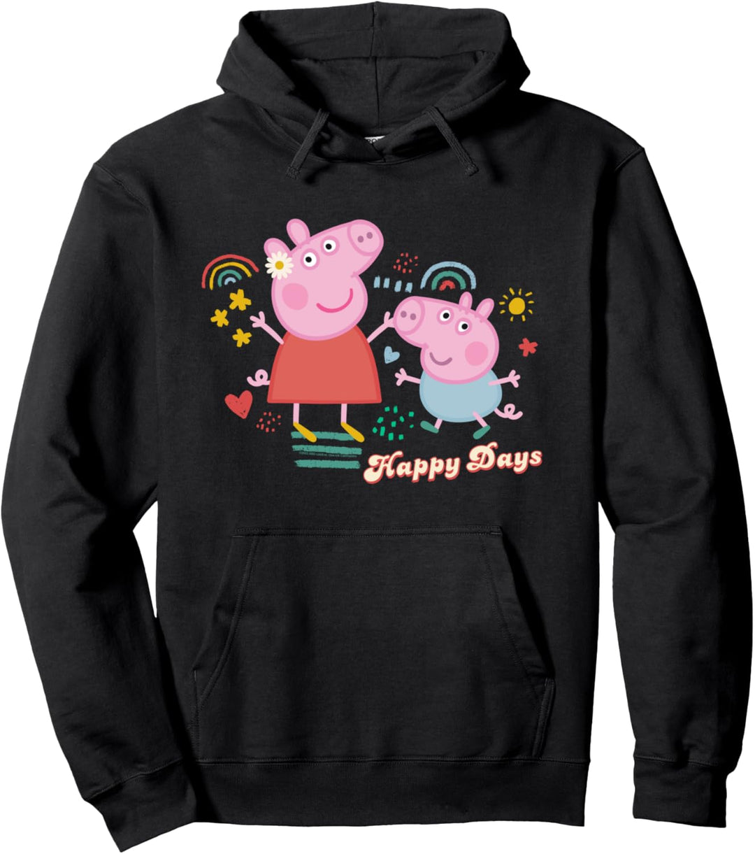 Peppa Wutz And George Happy Days Pullover Hoodie