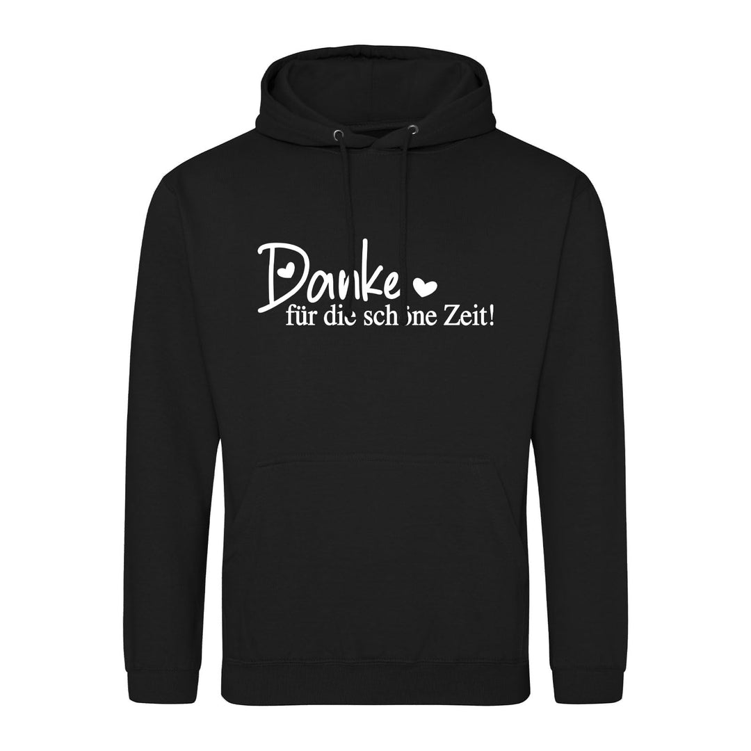 huuraa Unisex Hoodie Danke für die schöne Zeit Herzen Pullover Vegan Grösse S-3XL für alle die Sich