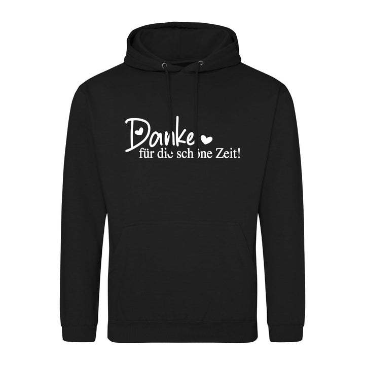 huuraa Unisex Hoodie Danke für die schöne Zeit Herzen Pullover Vegan Grösse S-3XL für alle die Sich