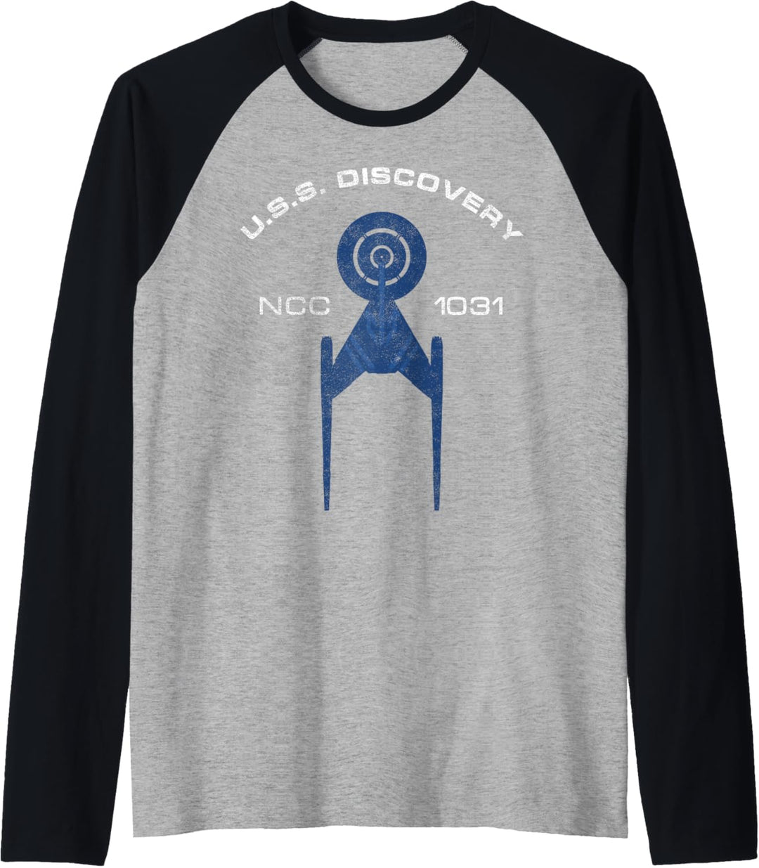 Star Trek Discovery U.S.S Discovery Text Raglan