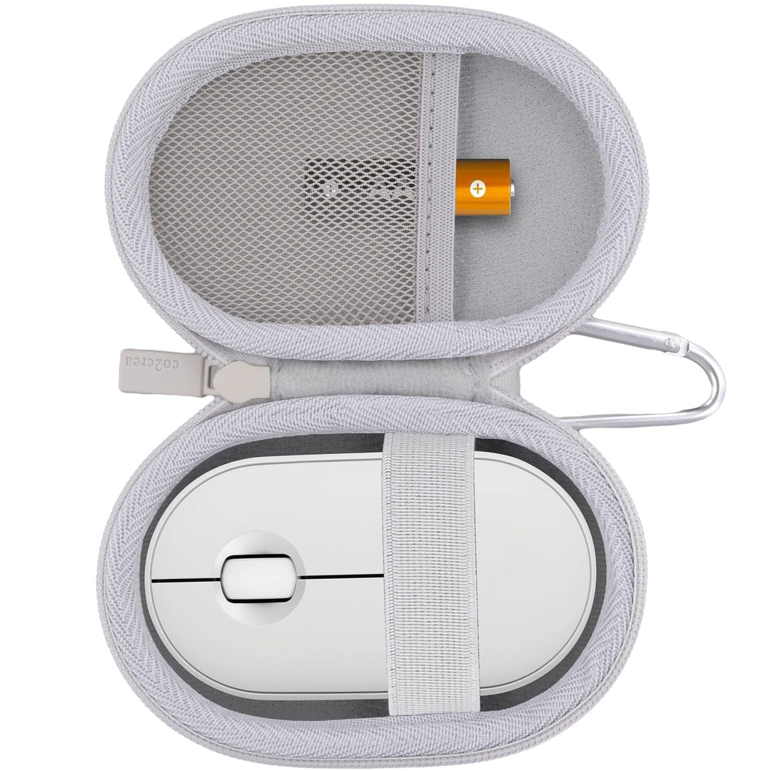 co2CREA Case Harte Reiseschutzhülle Etui Tasche für Logitech Pebble Mouse 2 M350s /M350 Pebble/Logit