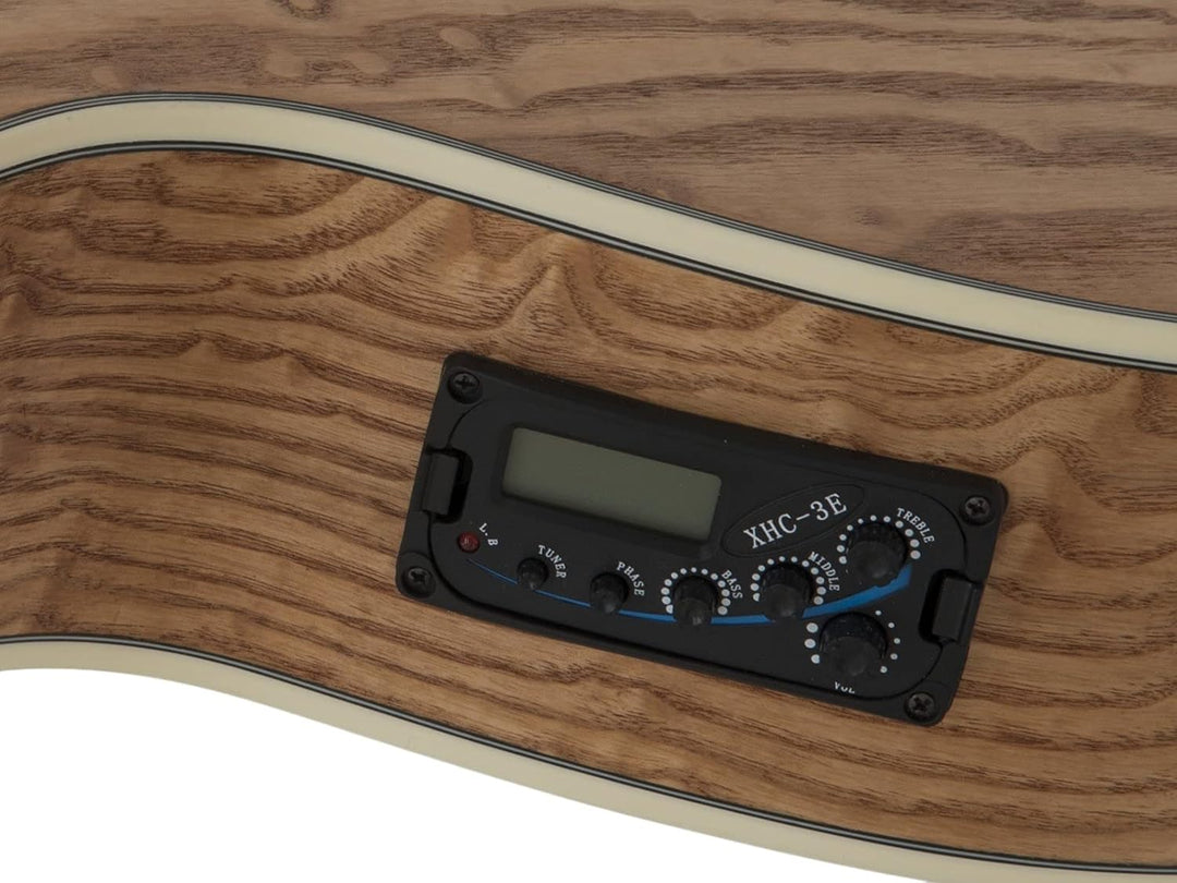 DIMAVERY SP-100 Westerngitarre, natur | Western-Gitarre mit Zargenschallloch