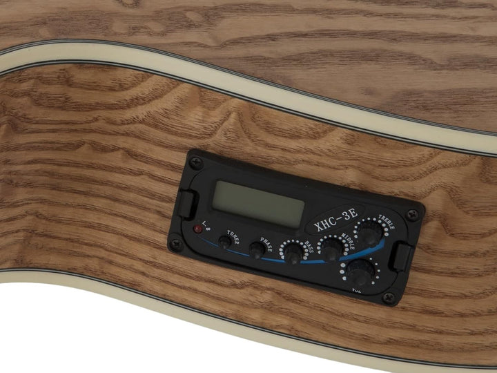 DIMAVERY SP-100 Westerngitarre, natur | Western-Gitarre mit Zargenschallloch