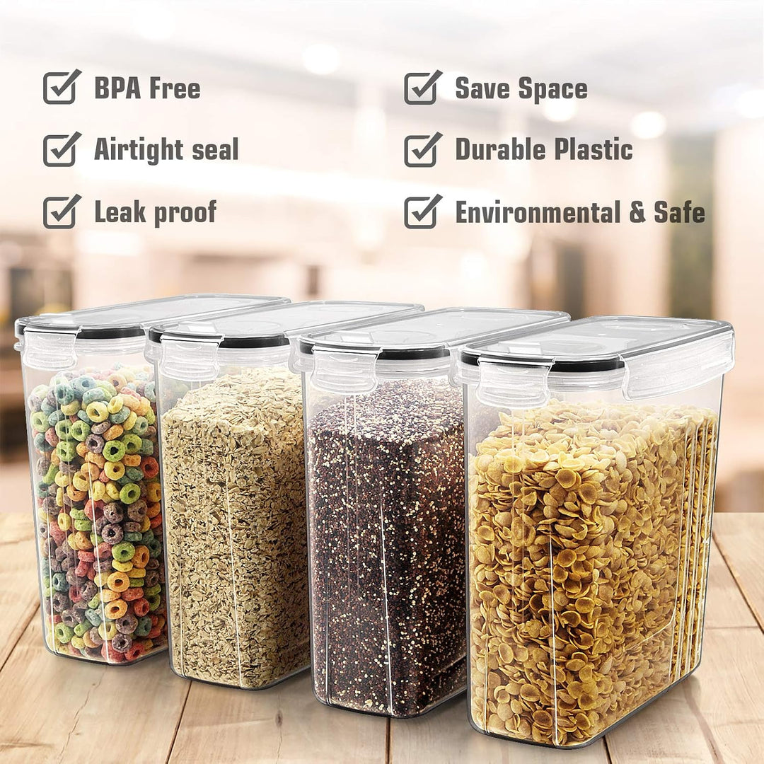 Wildone Frischhaltedosen, luftdicht, Müsli-Vorratsdosen für Zucker, Mehl, Snacks, Backzubehör, ausla