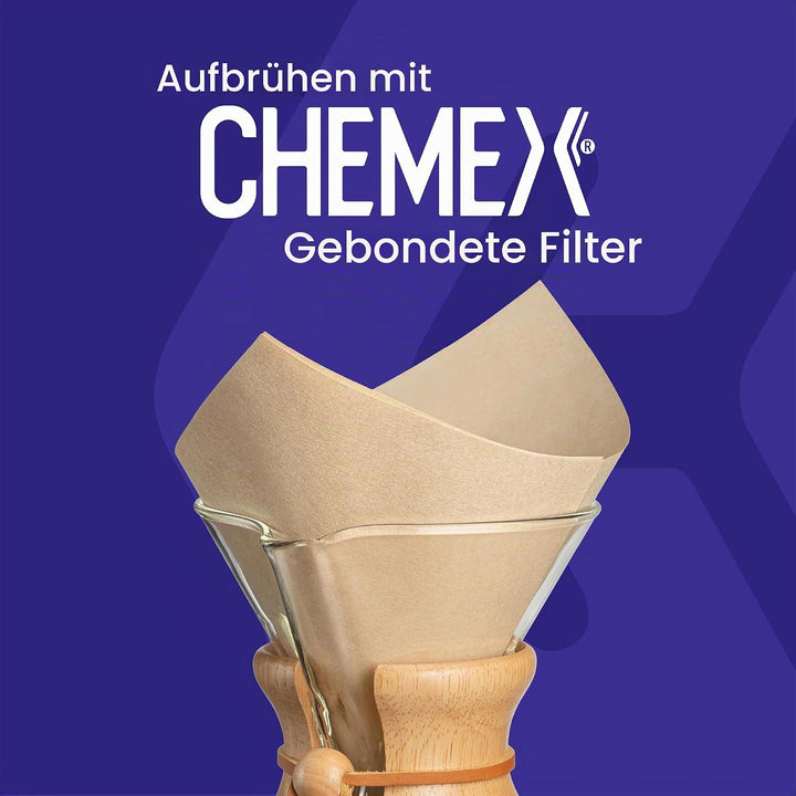 Chemex,CM-6GH,Kaffee AA8Zubereiter, Edelstahl,rostfrei, Farblos, mitGlasgriff, für bis zu 6Tassen mi