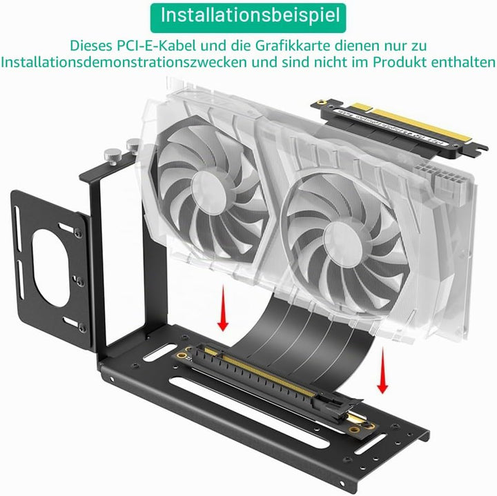 Externe GPU -Dockingstation Vertikaler GPU -Mount -Halterung, 2 Steckplatzlenkhalter mit Hardware, E