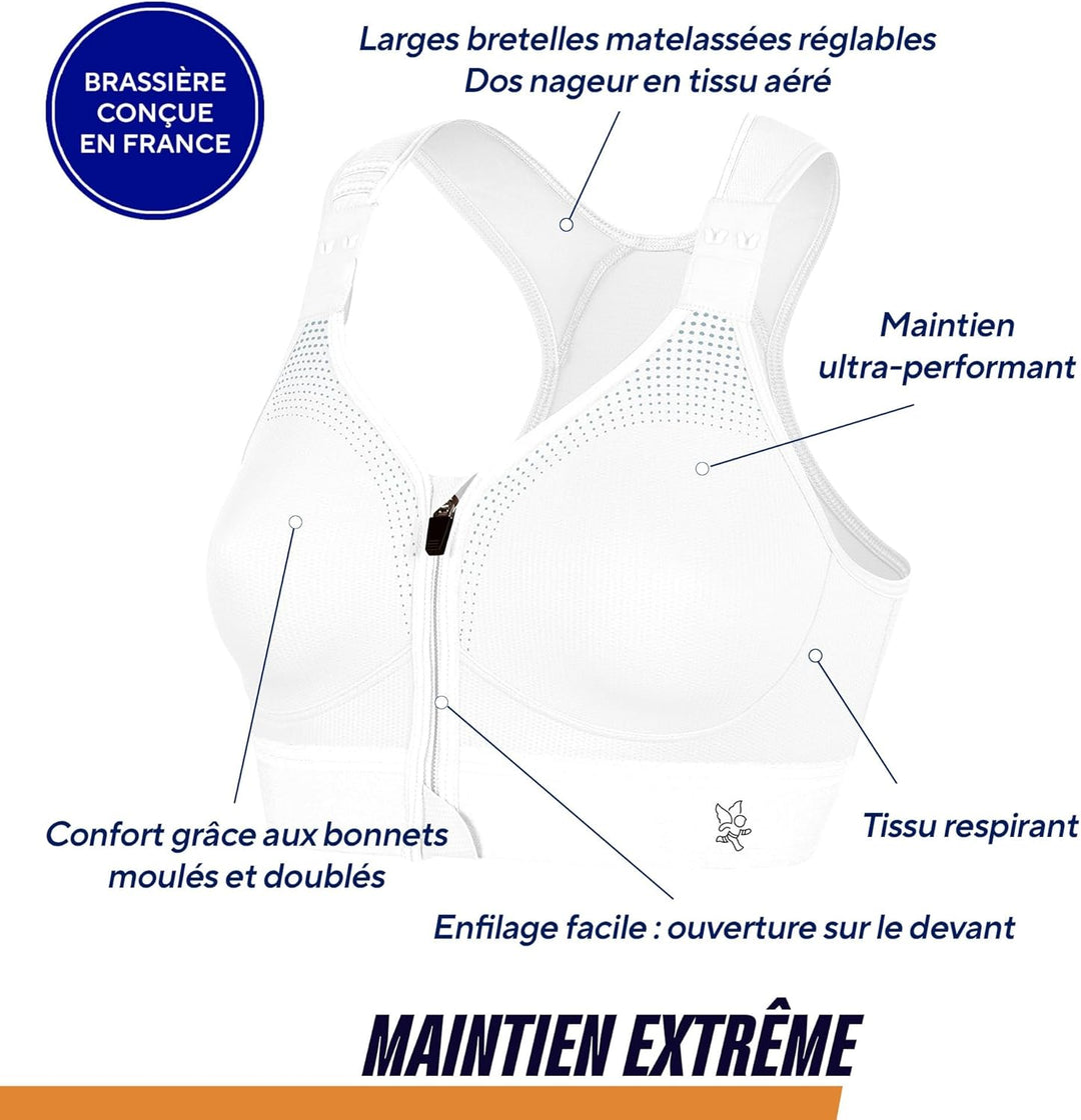 Thuasne - Eaz'ip Evolution Sport-BH mit Reissverschluss - Starker Halt, Extrem - Geeignet für Sporta