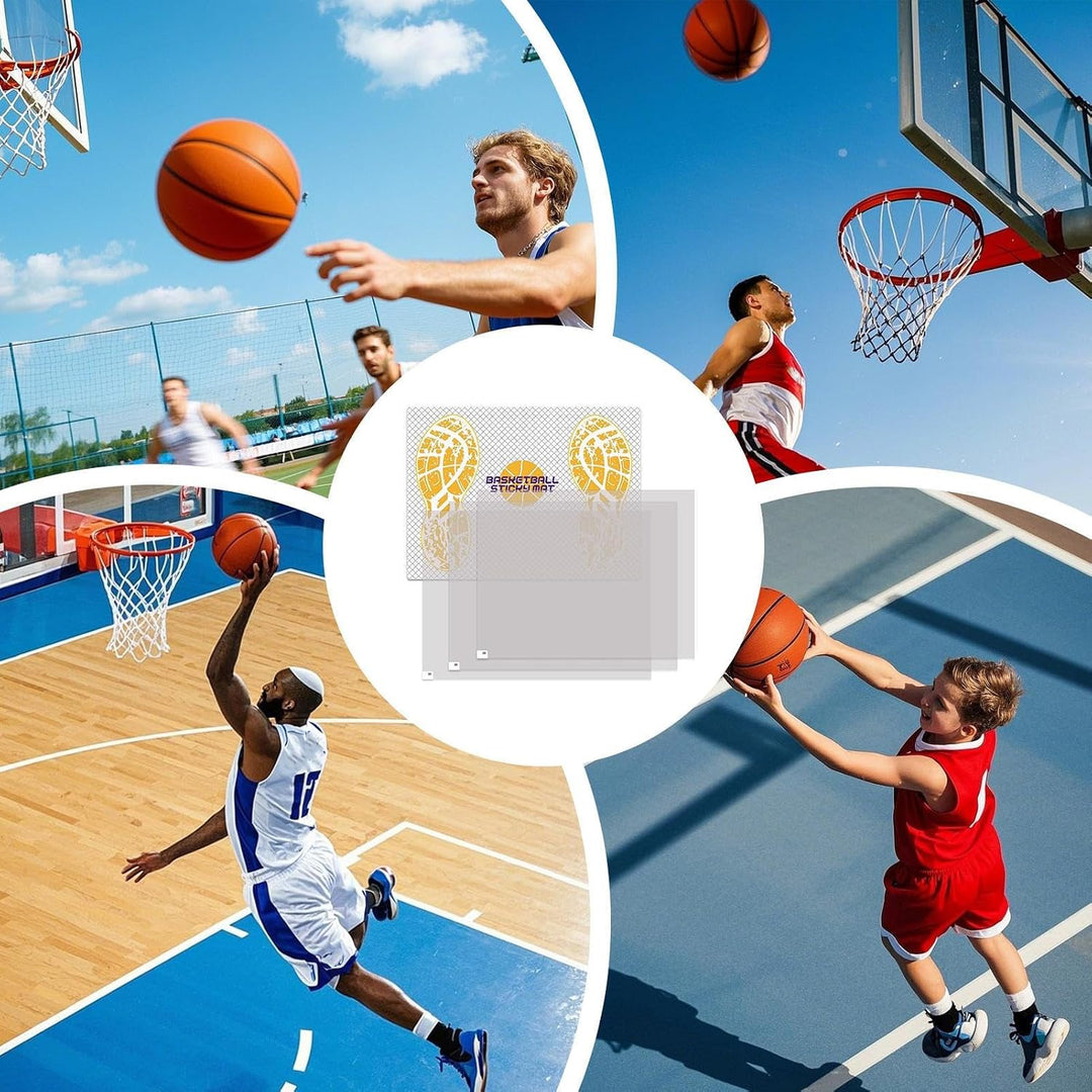 Traktionsmatte, Basketball, 43,2 x 30,5 cm, selbstklebendes Griffpolster für Schuhe, austauschbar, r