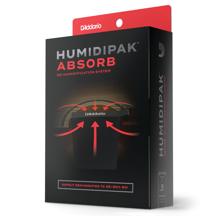 D'Addario Gitarre Entfeuchtungssystem - Humidipak Absorb Kit - Automatische Feuchtigkeitskontrolle -