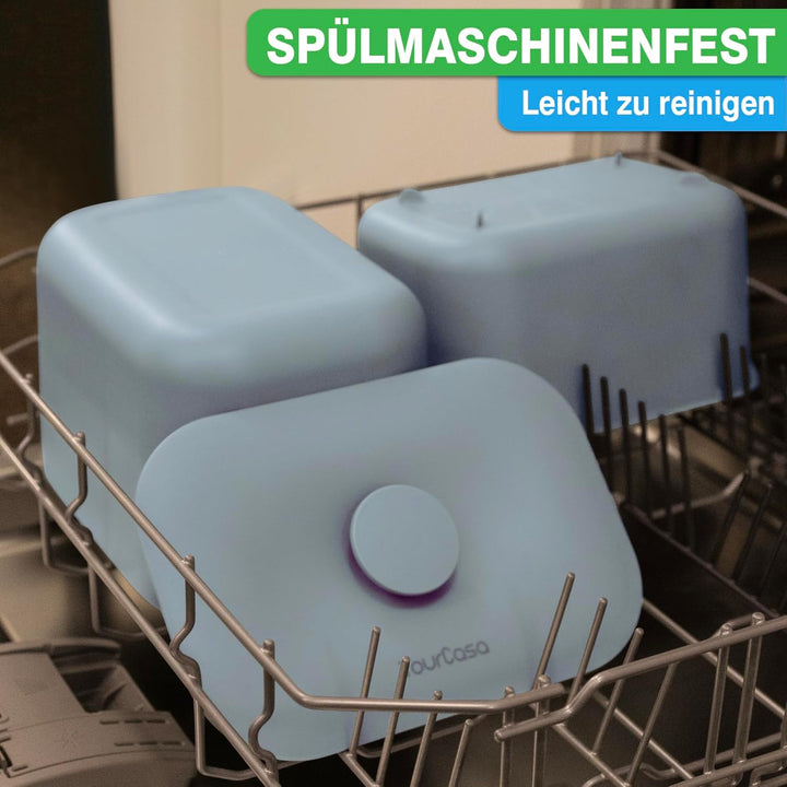 YourCasa Biomülleimer Küche 5L - Komposteimer für alltäglichen Biomüll Behälter - Spülmaschinenfest