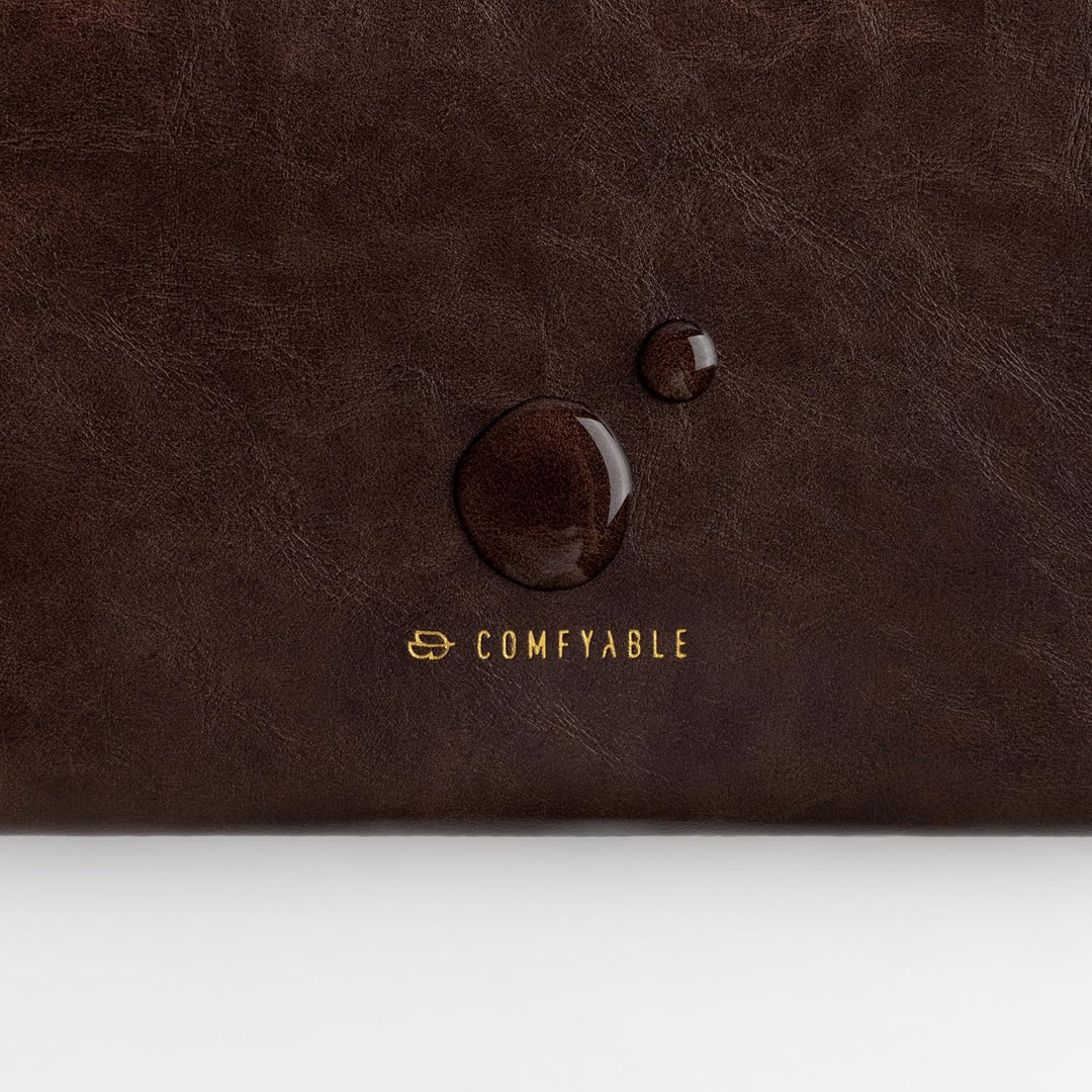Comfyable Leder Laptop Hülle Kompatibel mit 16 Zoll MacBook Pro M4 2024 & 15 Zoll MacBook Air M4 M3