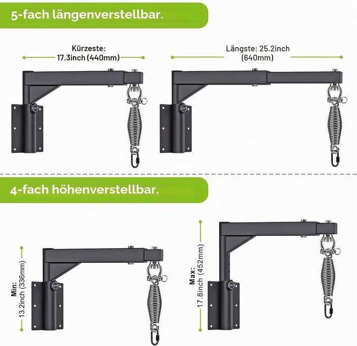 BeneLabel Boxsack Halterung, Sandsack Wandhalterung 360 Schwenkbar Befestigung Wand Boxsackhalter In