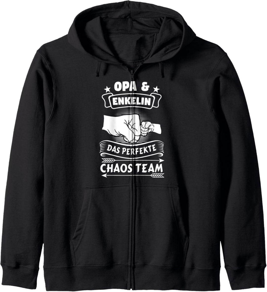 Opa & Enkelin Das Perfekte Chaos Team Familie Geschenk Kapuzenjacke