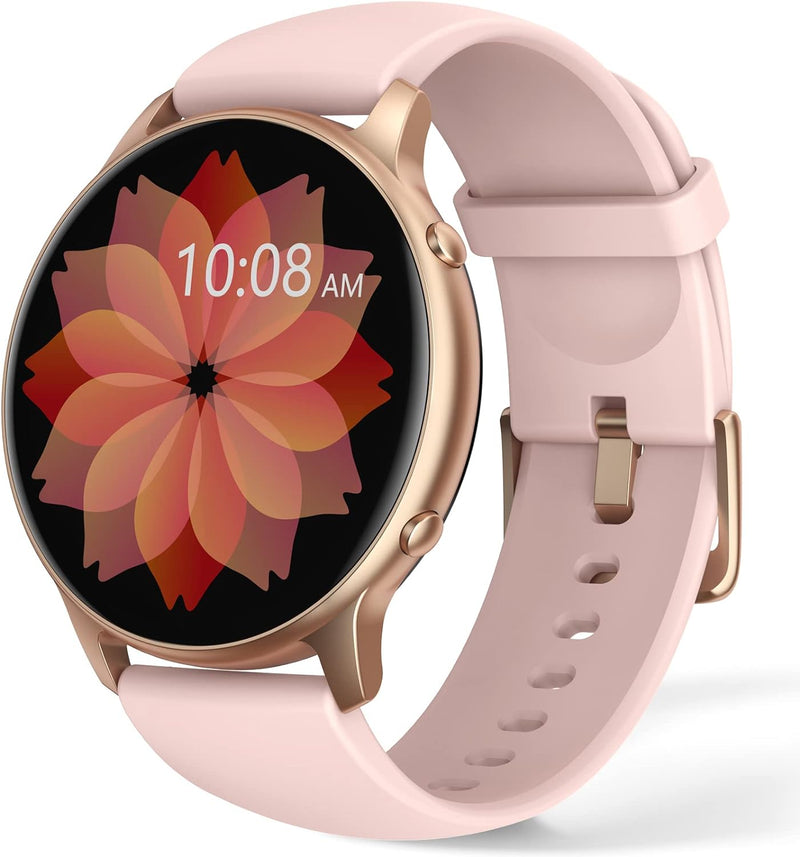 TUYOMA Smartwatch für Damen, IP68, wasserdicht, 3,3 cm (1,3 Zoll), Touchscreen, Sportuhr mit Oxymete