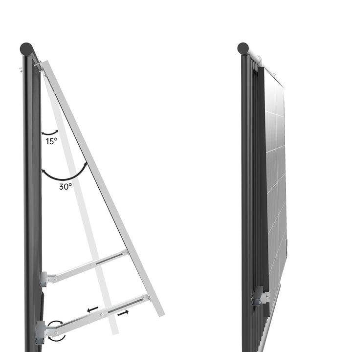 ULL Balkonkraftwerk Halterung Balkon für Alle Solarmodul I Robustem Aluminiumlegierung Solarpanel Ha