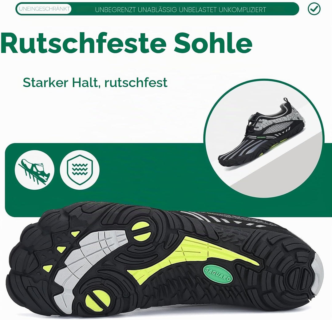 SAGUARO Herren Barfussschuhe Leicht Damen Traillaufschuhe rutschfeste Minimalistische Unisex Atmungs
