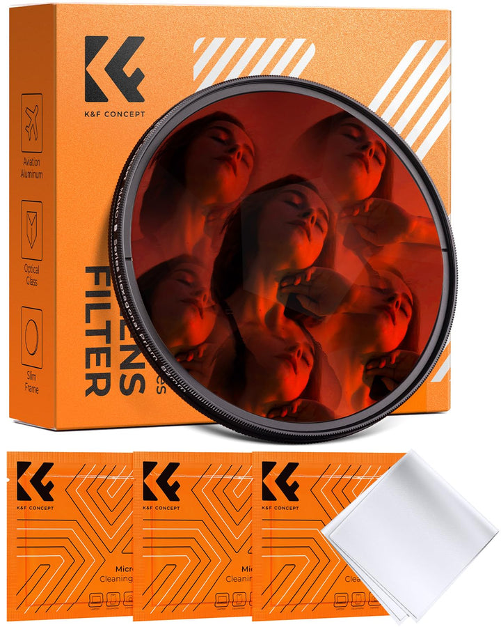 K&amp;F CONCEPT 82mm Kaleidoskop Prisma Filter Optisches Glas Zentral Hexagonal Spezial Effekt Kamera Ob