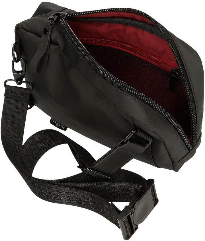 Pepe Jeans Hoxton Umhängetaschen und Kulturbeutel, Schwarz und Blau, Polyester PU, verschiedene Grös