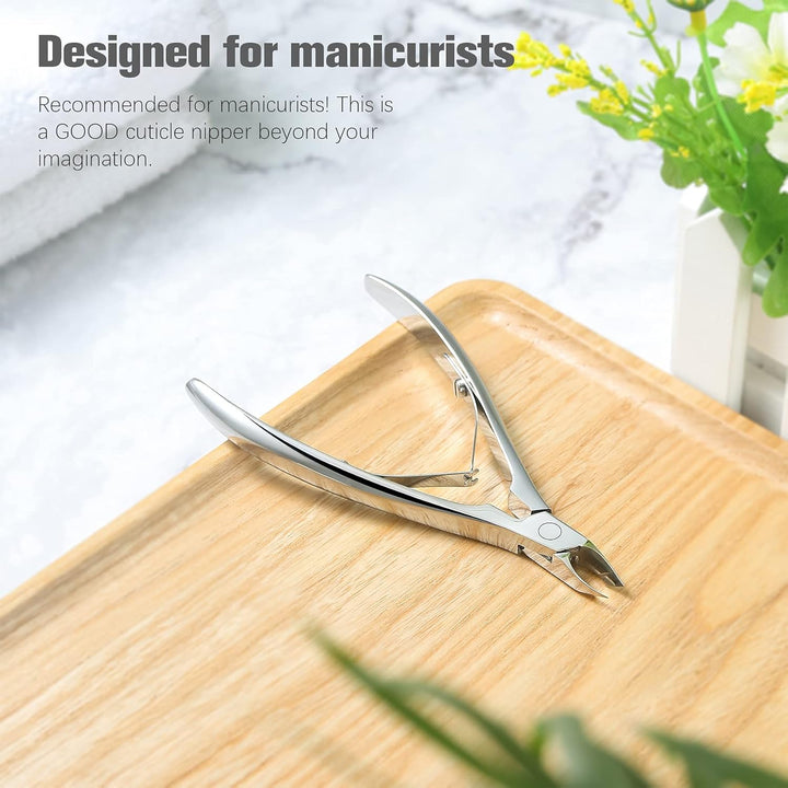 BEZOX Nagelhautzange mit ultrakleiner 4-mm-Klaue – professioneller Nagelhautschneider mit hochdichte
