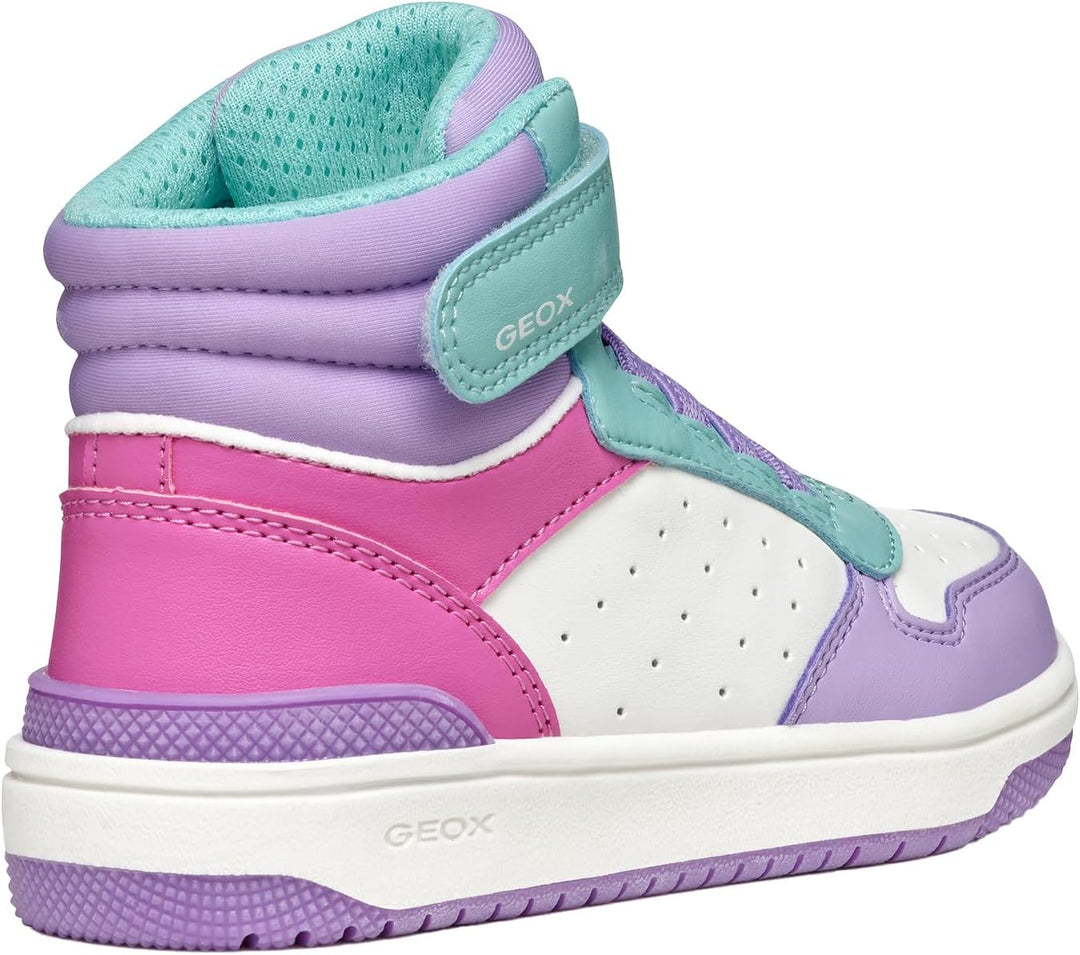 Geox Mädchen J Washiba Girl A Sneaker 24 EU Mehrfarbig, 24 EU Mehrfarbig