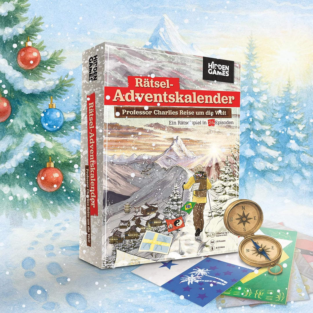 Hidden Games - Professor Charlies Reise um die Welt - EIN Rätselspiel in 24 Episoden - für 1-6 Perso