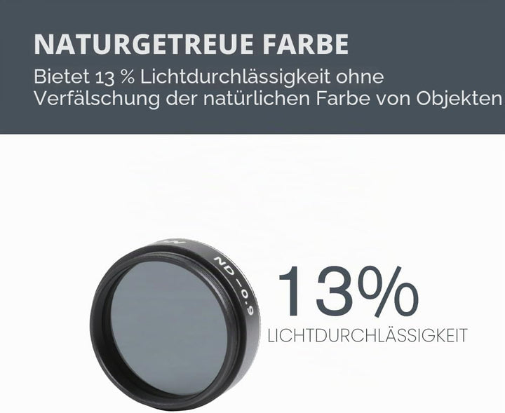 Celestron 94105 Mond-Graufilter - Kompatibel mit 1,25-Zoll-Okularen und geeignet, um Mond, Venus und