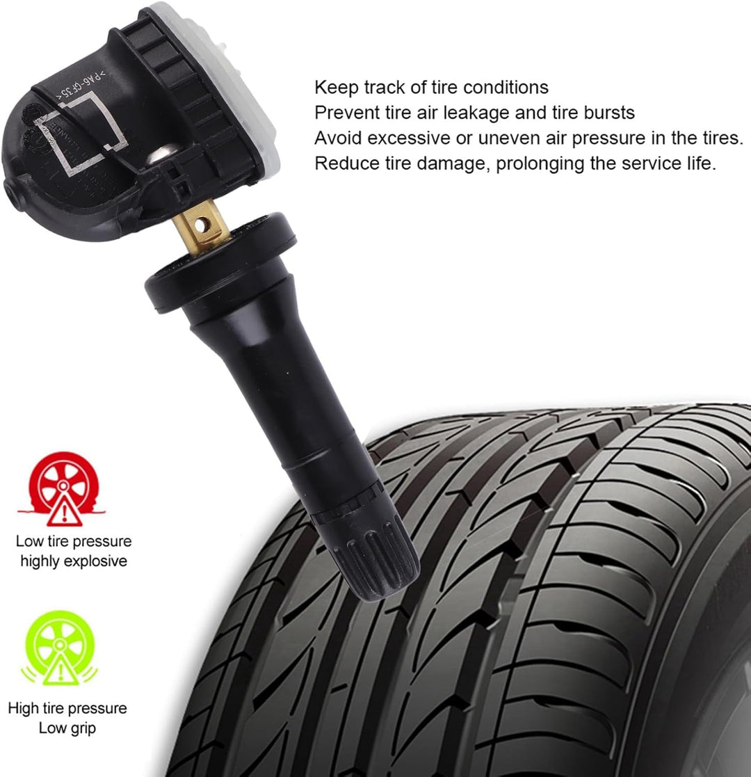 4 Stück Reifendruckkontrollsensoren, Auto TPMS Reifendrucksensor, Reifendrucksensor und Kontrollsyst