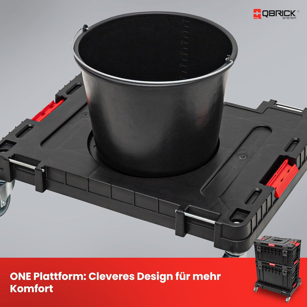 Qbrick System Transportroller One Transport Platform Workshop Black Rollbrett für Werkstatt Garage W