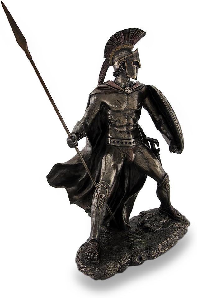 Leonidas, Griechisch Warrior King, braunen Skulpturale Statue